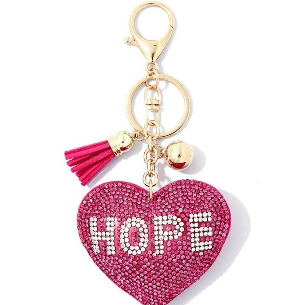 💎HOPE Crystal & Tassle Keychain✨